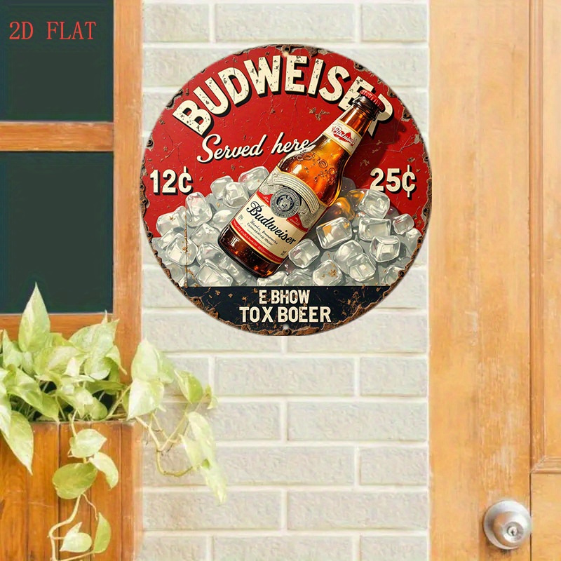 1pc Vintage Beer Logo Metal Wa - огляд і ціна Outdoor Furniture Metal