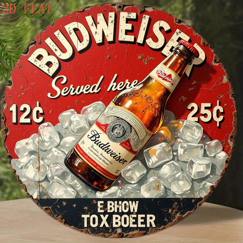 1pc Vintage Beer Logo Metal Wa - огляд і ціна Outdoor Furniture Metal