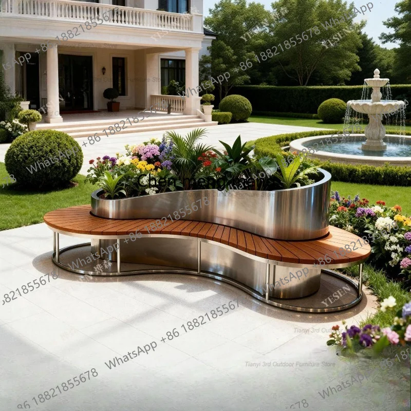 D80 Stainless Steel Flower Box - огляд і ціна Outdoor Furniture Metal Chairs