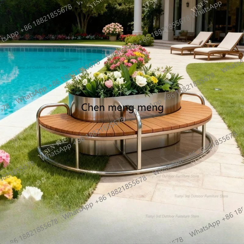 D80 Stainless Steel Flower Box - огляд і ціна Outdoor Furniture Metal Chairs